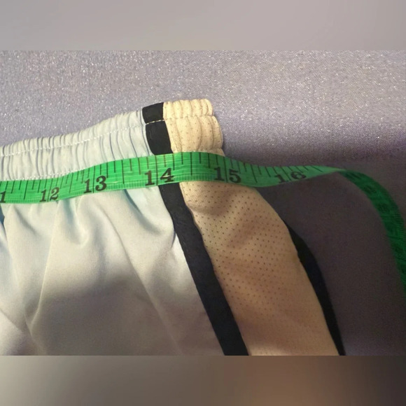 Nike Women's Light Blue Running Shorts - Picture 5 of 6